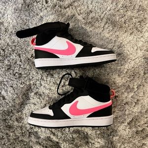 Kids' Court Borough 2 High Top Sneaker white/black/pink